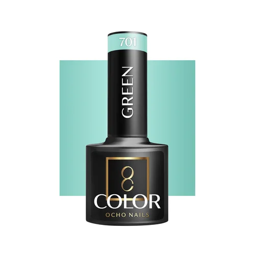 OCHO NAILS hibridinis nagų lakas Green 701, 5 g image 1