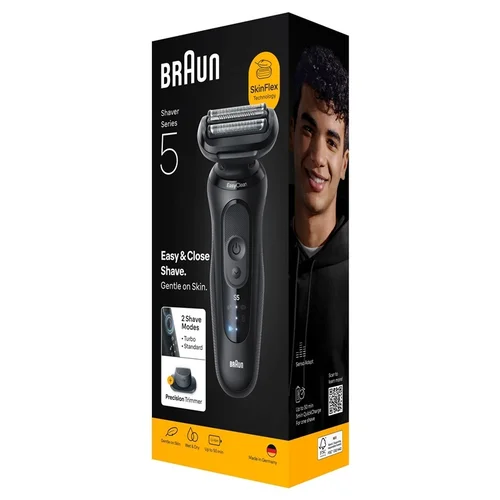 Braun Barzdaskutė Series 5 52-N1200S, Li-Ion, Juoda image 2