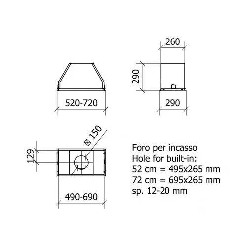 Baraldi BLOCK Star Plus nerūdijančio plieno, 52 cm image 2