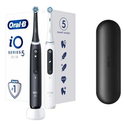 Oral-B iO5 Duo Matt Black/Quite white (komplektas) image 2