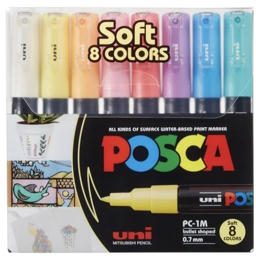 Posca PC-1M, 8 vnt. Soft Colors image 1