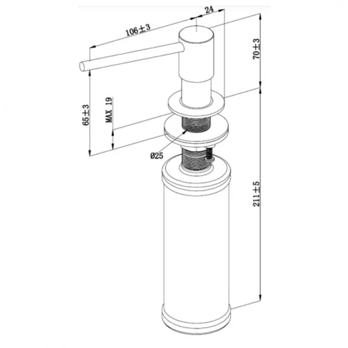 Villeroy&Boch 923620LC Muilo dozatorius Nerūdijančio plieno image 3