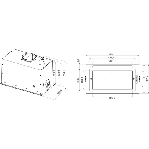Whirlpool WCT3 64 FLB X Įmontuojamas gartraukis image 3