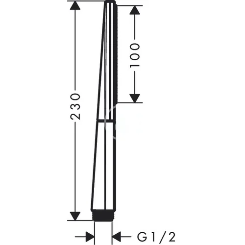 Hansgrohe Rainfinity 26867670 Rankinis dušas 100 mm Juoda matinė image 2