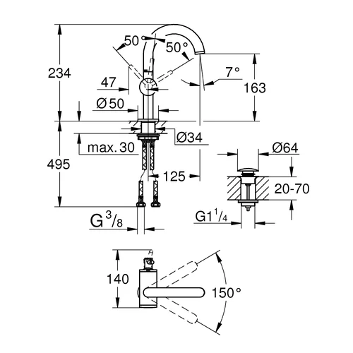 Grohe Atrio 24363AL0, brushed hard graphite image 3