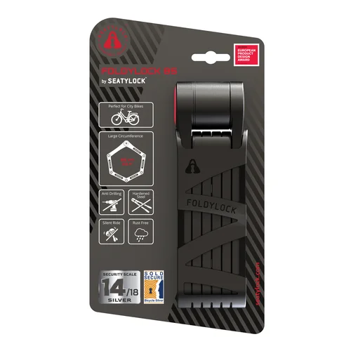 SEATYLOCK Foldylock spyna, Juoda su Raudonu, 85 cm image 1