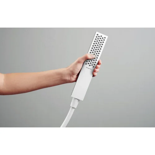Hansgrohe Pulsify E 100 1jet EcoSmart+ Baltas matinis Rankinis dušas image 2