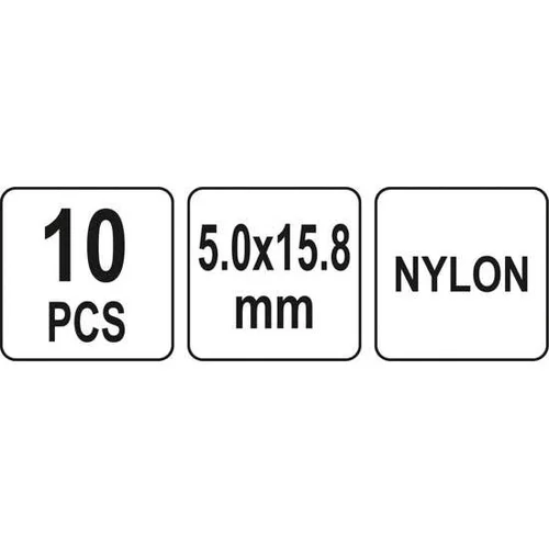 YATO Kniedės plastikinės 10 vnt. 5.0 x 15.8 mm image 3