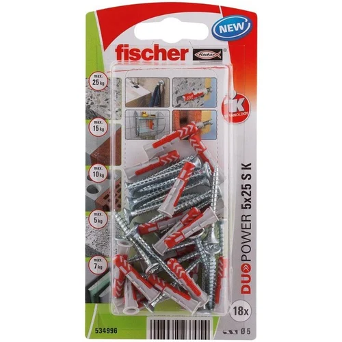 Fischer DuoPower Dvikomponentiniai kaiščiai 5x25 mm, 18 vnt. image 2