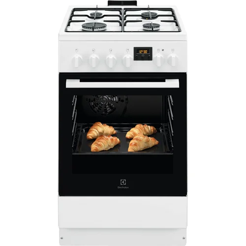 Electrolux LKK540232W dujinė viryklė su elektrine orkaitė, 50 cm image 1