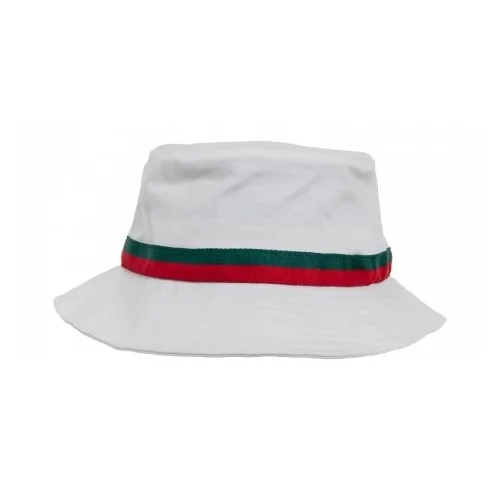 Dryžuota Flexfit 5003S kepurė Vienas dydis Balta, Firered, Žalia image 2