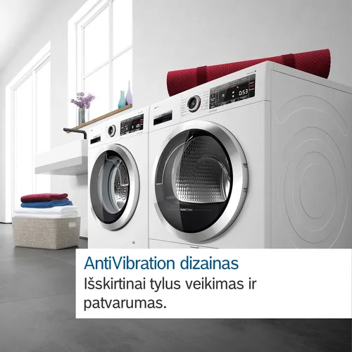 BOSCH WQG245D9SN Džiovyklė 9 kg su šilumos siurbliu image 3