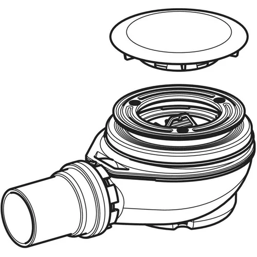 Geberit Sifonas dušo padėklui D90 chromuotas image 2