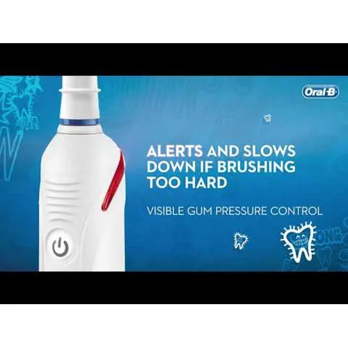 Braun Oral-B Junior Smart elektrinis dantų šepetėlis, Baltas image 2