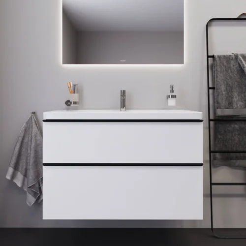 DURAVIT D-Neo DE012101818 spintelė po praustuvu 800×480 mm balta matinė image 1