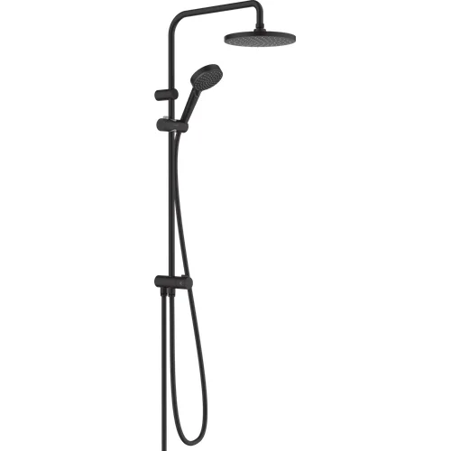 Hansgrohe Vernis Blend Showerpipe 200 1jet Reno, juodas matinis, 26272670 image 1