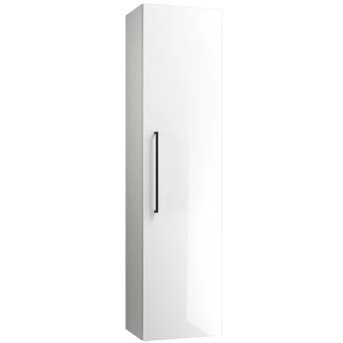 Ūkinė spintelė Raguvos Baldai 12302211, 35 cm, balta blizgi, juoda rankena image 1