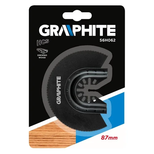 GRAPHITE 56H062 pusiau apvali geležtė medžiui image 2