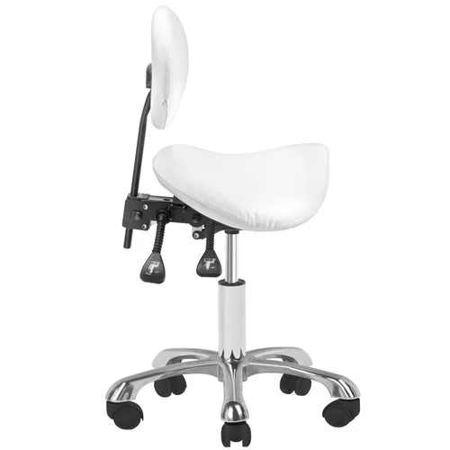 Activeshop GIOVANNI 1025 kosmetologinė kėdutė balta image 2