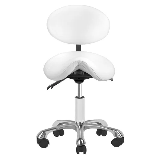 Activeshop GIOVANNI 1025 kosmetologinė kėdutė balta image 3