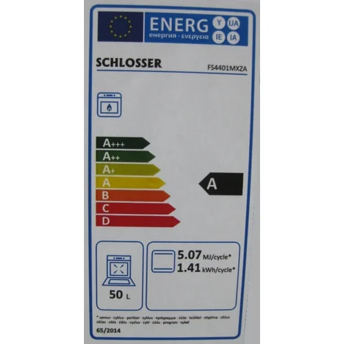 Schlosser FS4401MXZA Dujinė viryklė su dujinė orkaitė 52 L image 2