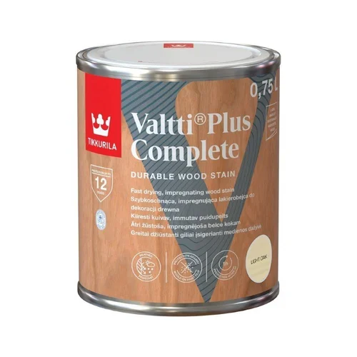 Tikkurila Valtti Plus Complete impregnantas, 0,75 l, Šviesi ąžuolo spalva image 1