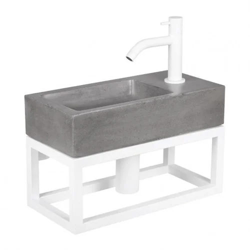 Praustuvo komplektas DIFFERENZ Juti Concrete 38,5 cm image 1