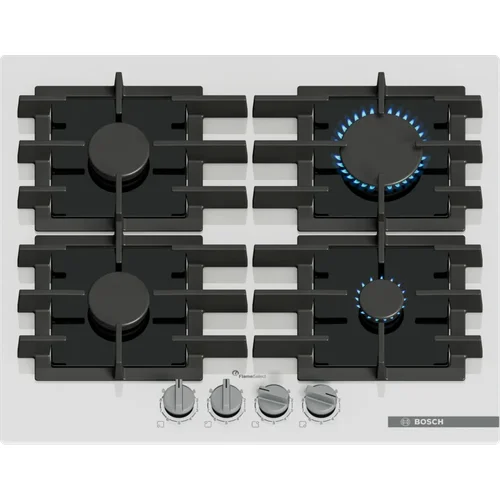 Bosch PPP6A2I40 įmontuojama dujinė kaitlentė, 60 cm, Balta image 1