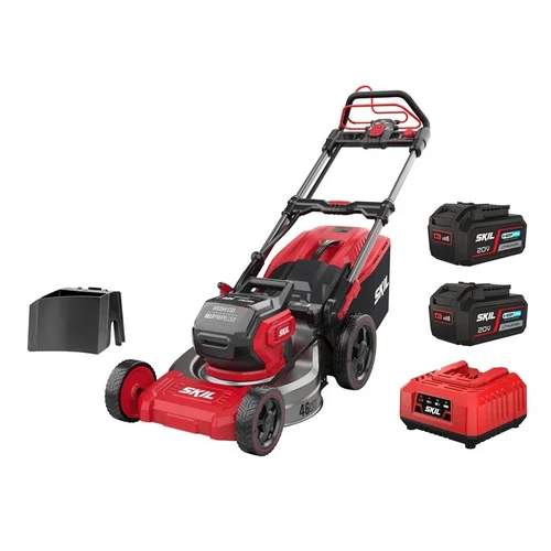 SKIL GM1E0150BA akumuliatorinė savaeigė vejapjovė, 46 cm pločio, 2x18V 2x4Ah image 1