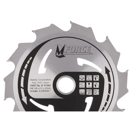 Makita B-07886 M-FORCE 165X2X20mm 15° T10 image 1