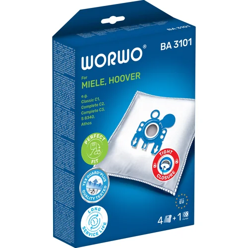 WORWO BA3101 dulkių siurblių maišeliai image 1