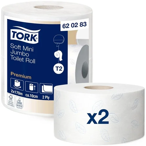 Tualetinis popierius TORK MINI JUMBO TR PREM 170 m image 2