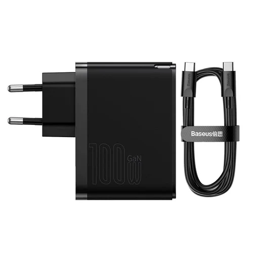 Baseus USB/USB-C įkroviklis CCGP090201, 100 W, Juoda image 2