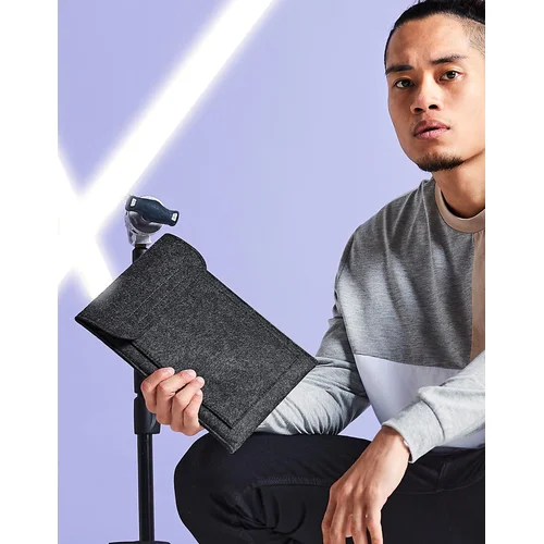 Veltinis BG727 iPad® dėklas – Vieno dydžio, Grey Melange image 2