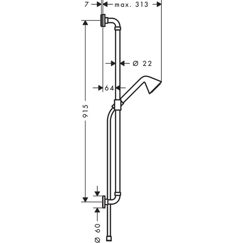 Dušo komplektas Hansgrohe AXOR Showers/Front 26023000 image 2