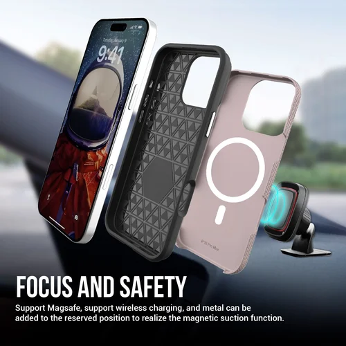 Perfectionists Triangle Mag Case Apple iPhone 12/12 Pro rožinio aukso image 2