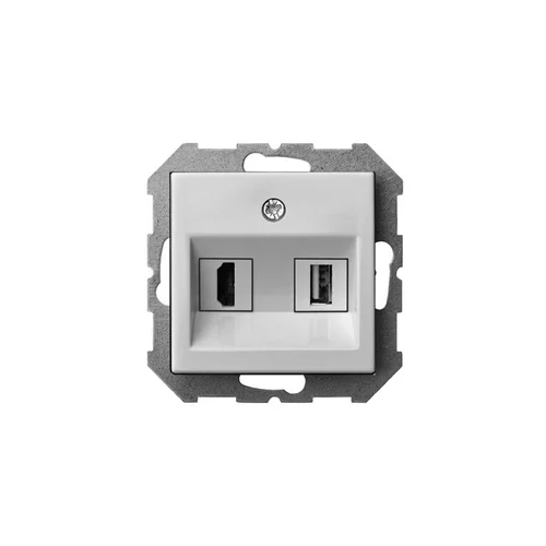 LIREGUS EPSILON HDMI+USB lizdas, balta image 1