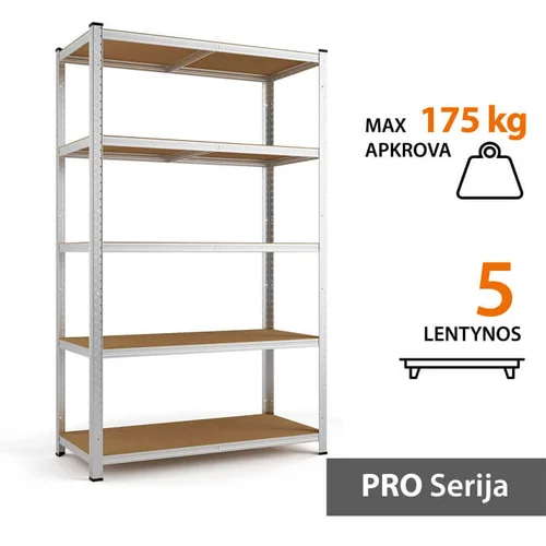 Sandėliavimo lentynos stelažai 180x90x40 PRO (5 vnt) image 2