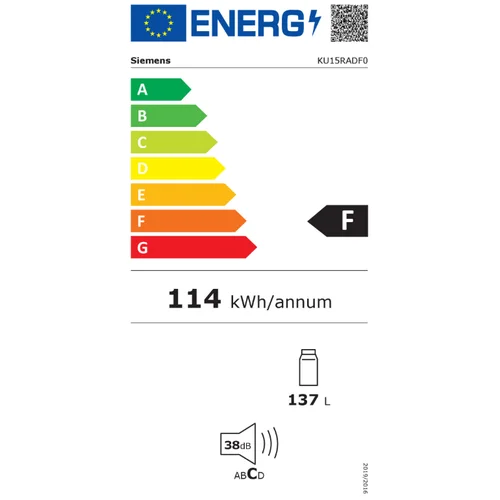 Siemens KU15RADF0 įmontuojamas šaldytuvas image 3