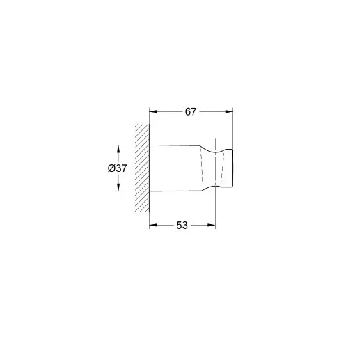 GROHE Rainshower chromo spalvos dušo laikiklis image 3