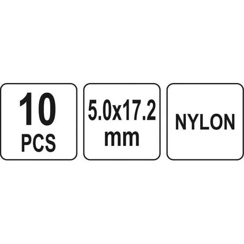 YATO plastikinės kniedės 5.0 × 17.2 mm, 10 vnt. image 3