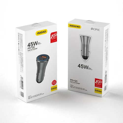 Dudao R4Max 55W USB-C/USB-A Pilkas image 3