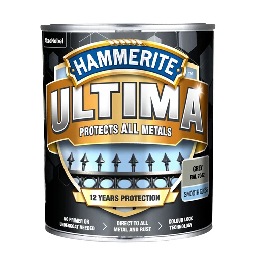 HAMMERITE Ultima Matt metalo dažai 700 ml Antracitas image 2
