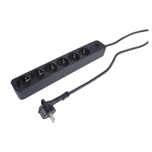 Buitinis ilgintuvas su įžeminimu, 3 x 1.5 mm, 6 lizdų image 1