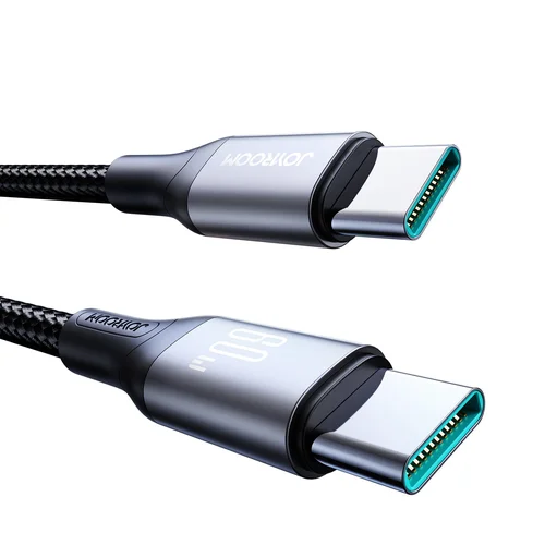 Joyroom S-A28 USB-C į USB-C Kabelis, 60W, 2m, Juodas image 2