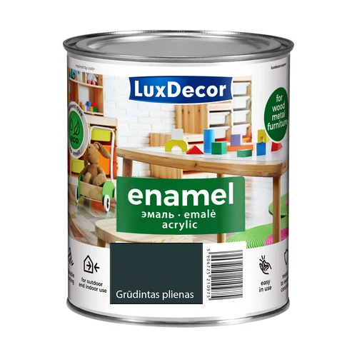 LuxDecor Akrilinė emalė, 0,75l grūdintas plienas image 1