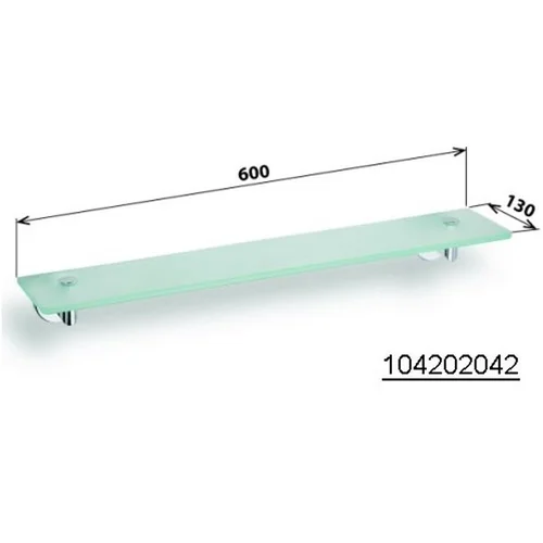 Sapho X-ROUND XR610 stiklinė lentynėlė 600x65x130 mm image 2