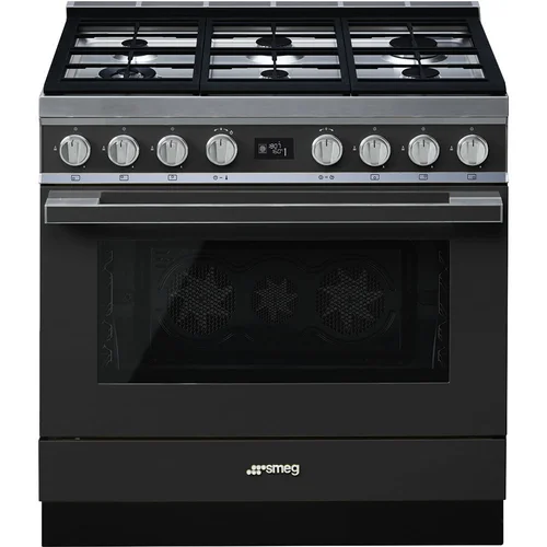 SMEG CPF9GPAN Dujinė viryklė su elektrine orkaitė, 90 cm, Antracitas image 1