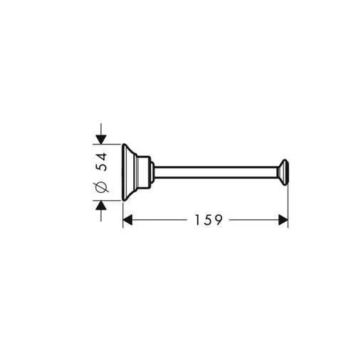 Hansgrohe AXOR Montreux tualetinio popieriaus laikiklis, 42028000, Chromas image 2