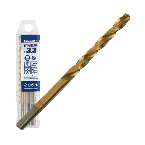 Specialist+ TITAN metalo grąžtas 3.3 mm, 10 vnt. image 1